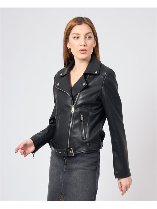 Veste courte Gio Cellini en simili cuir GIO CELLINI | EJ056NERO